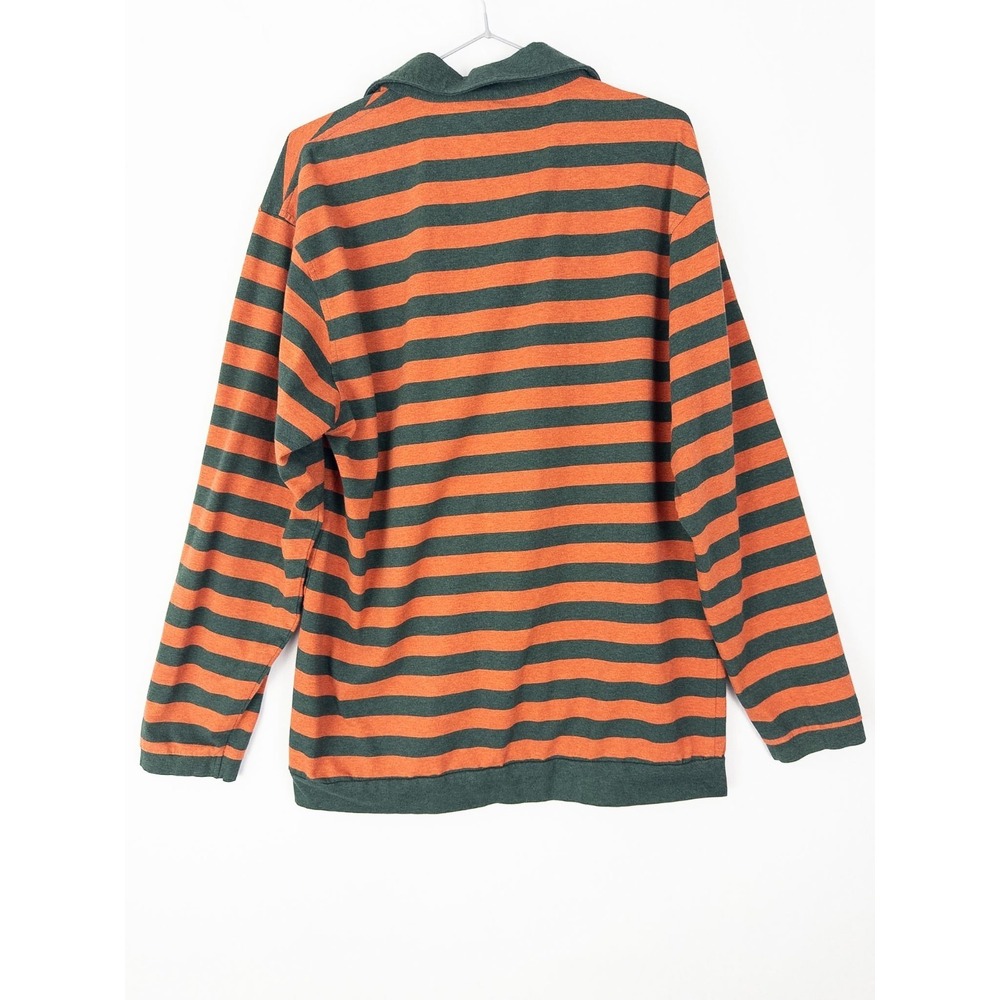 Kent & Curwen Rugby Polo Shirt Mens XL Striped Casual Cotton Long Sleeve - Picture 5 of 8